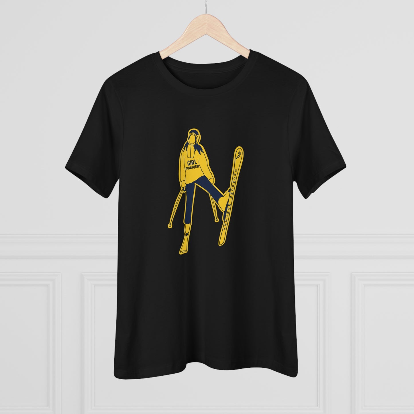 GIRL POW(D)ER Skier Women's Premium Tee