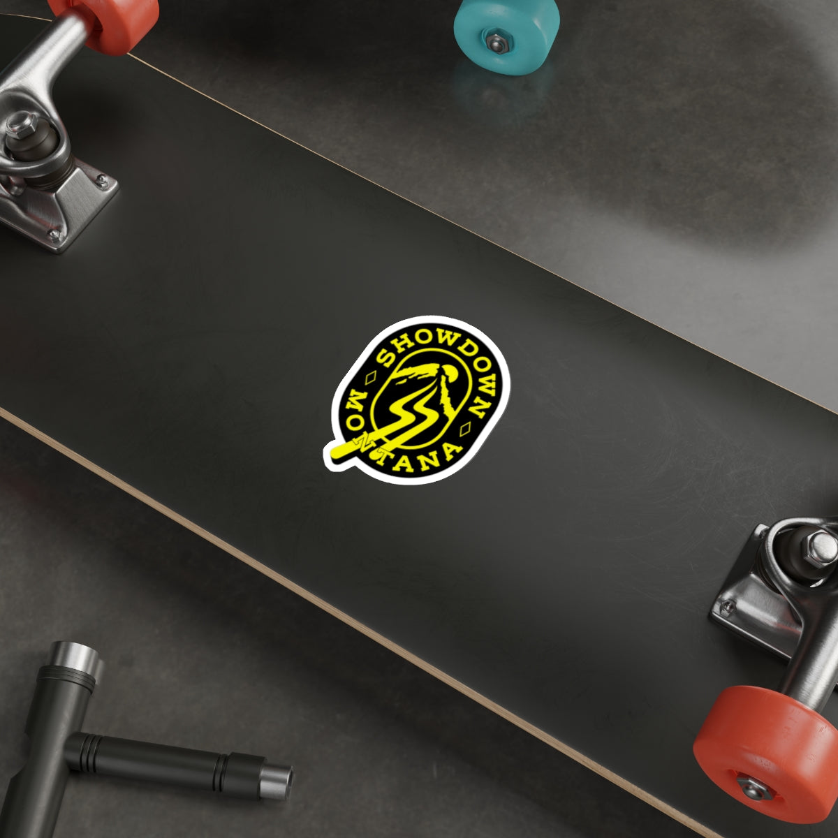 Classic Black & Yellow Die-Cut Stickers