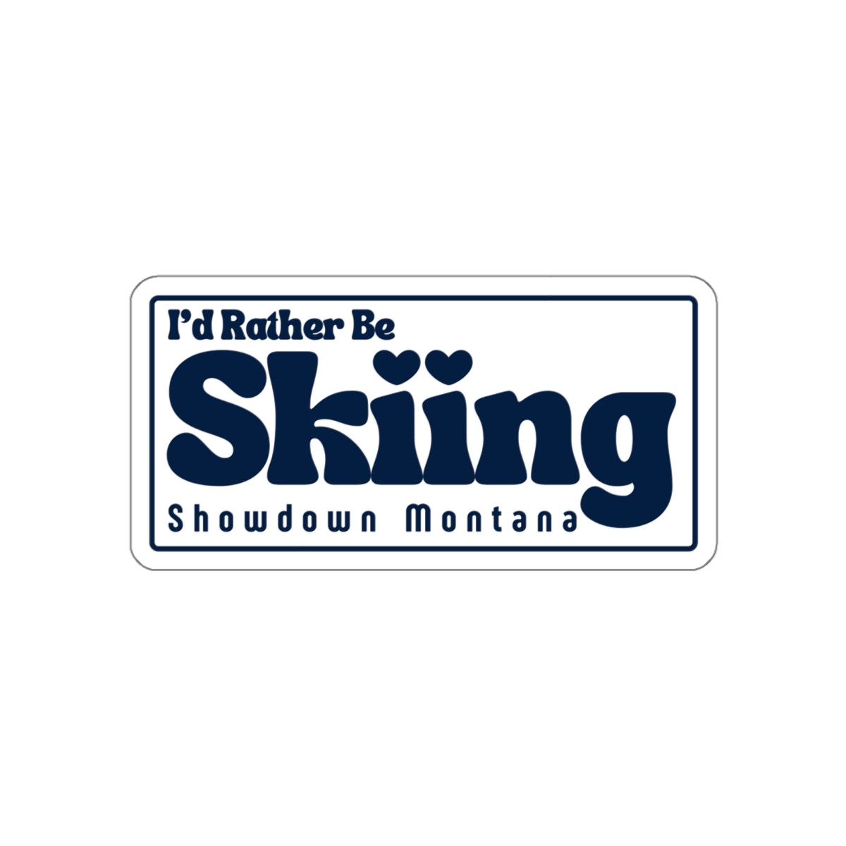 I'd Rather Be Skiing Die-Cut Stickers